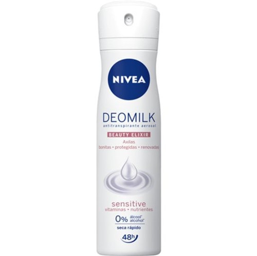 Desodorante Nivea Deomilk Sensitive Aerosol 48h 150ml