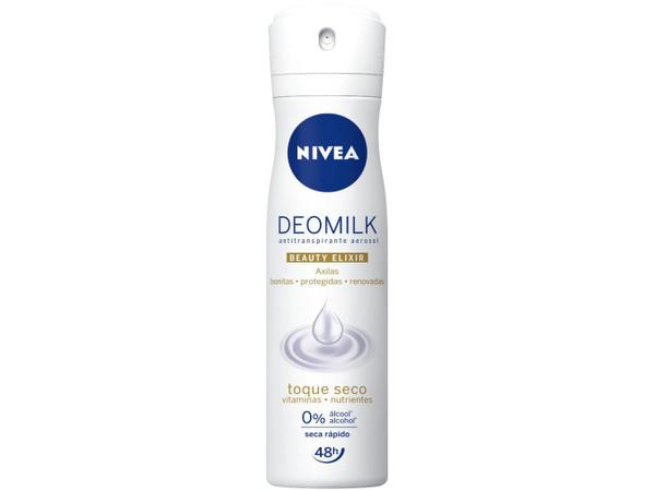 Desodorante Nivea Deomilk Toque Seco Aerossol - Antitranspirante Feminino 150ml