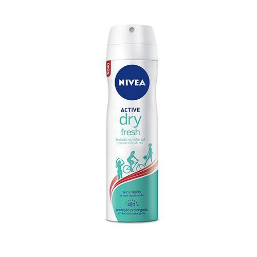Desodorante Nivea Feminino Aerosol Active Dry Fresh 150ml