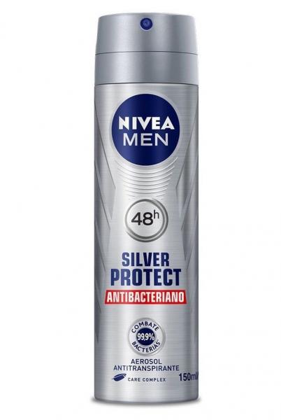 Desodorante Nivea For Men Silver Protect Aerosol 150ml - Bdf Nivea Ltda