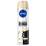 Desodorante Nivea Invisible Black & White Toque De Seda Aerosol Antitranspirante 48h 150ml