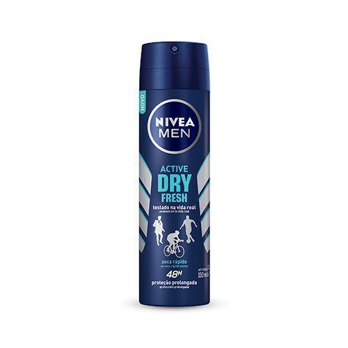 Desodorante Nivea Masculino Aerosol Active Dry Fresh 150ml