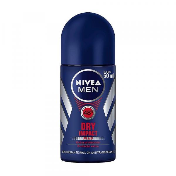 Desodorante Nivea Men Dry Impact Roll-on Antitranspirante 48h com 50ml