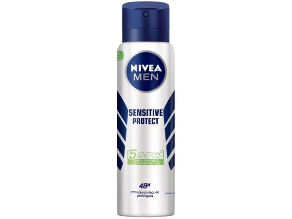 Desodorante Nivea Men Sensitive Protect Aerossol - Antitranspirante Masculino 150ml