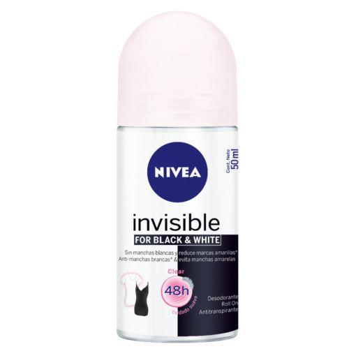 Desodorante Nivea R-on Fem Blackwhite Clear