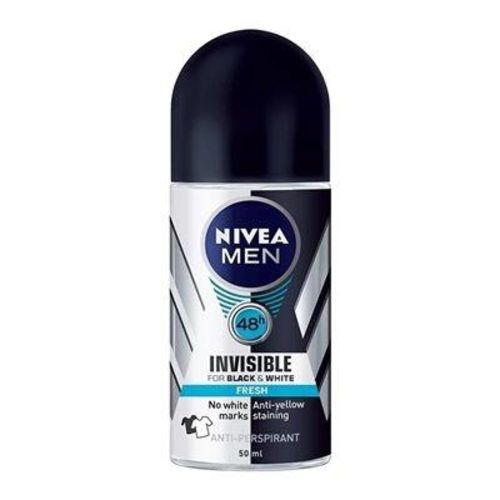 Desodorante Nivea Roll Invisible For Black & White Antitranspirante 48h 50ml