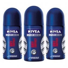 Desodorante Nivea Roll On Dry Impacto Masculino 50Ml