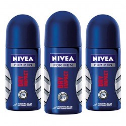 Desodorante Nivea Roll On Dry Impacto Masculino 50ml