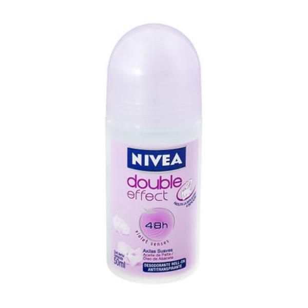 Desodorante Nivea Roll On Feminino Double Effect 50ml - Beiersdorf Nivea