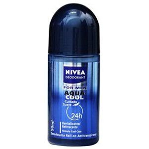 Desodorante Nivea Roll On Masculino Aqua Cool 50ml - Beiersdorf Nivea