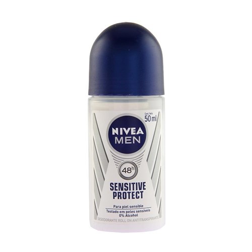 Desodorante Nivea Roll On Sensitive Protect Masculino 50Ml