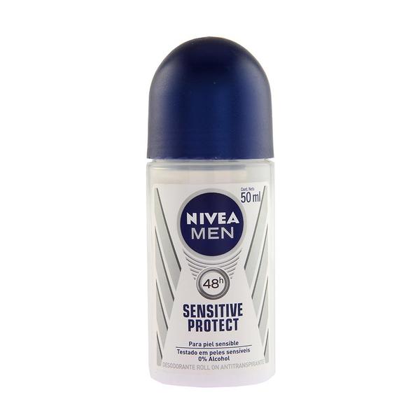 Desodorante Nivea Roll On Sensitive Protect Masculino 50ml