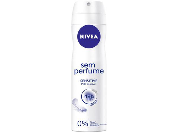 Desodorante Nivea Sensitive Aerossol - Antitranspirante Unissex Sem Perfume 150ml