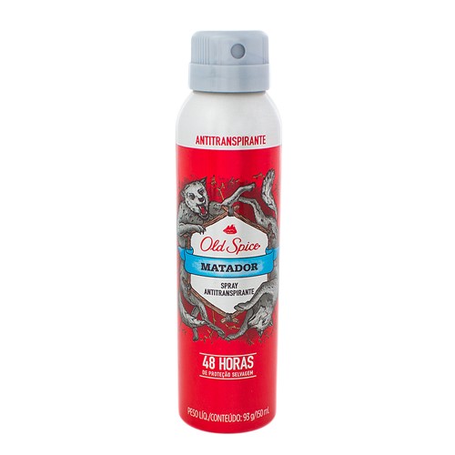 Desodorante Old Spice Matador Spray Antitranspirante 48h com 150ml