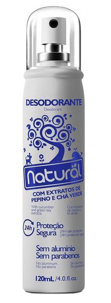 Desodorante Orgânico Natural com Extratos de Pepino e Chá Verde 120 Ml