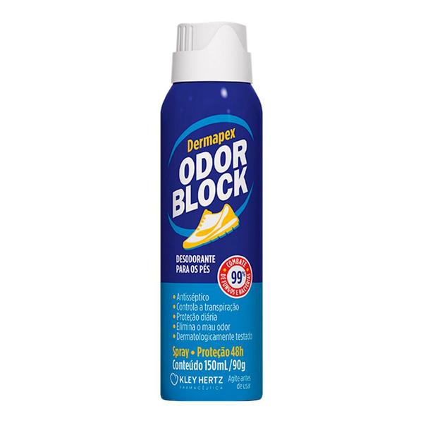 Desodorante para Pés Dermapex Odor Block Original Aerosol 150ml