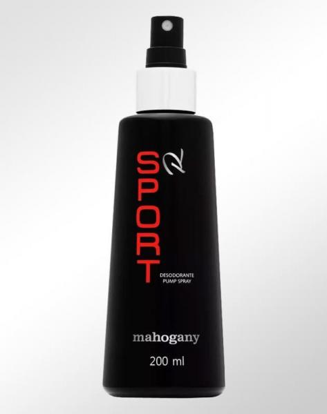 Desodorante Pump Spray Mahogany Sport R Masculino 200 Ml
