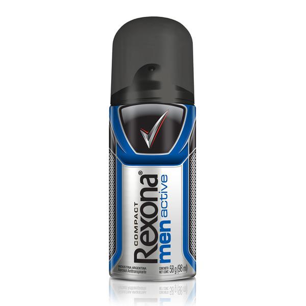 Desodorante Rexona Active Compact Aerosol - 58g - Unilever