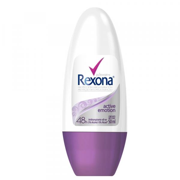 Desodorante Rexona Active Emotion Rollon - 50ml - Unilever