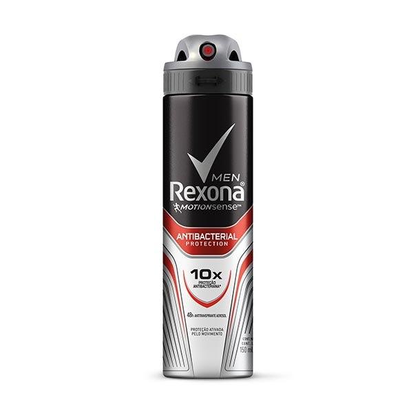 Desodorante Rexona Aerosol Antibacterial Protection Men 150ml - Unilever