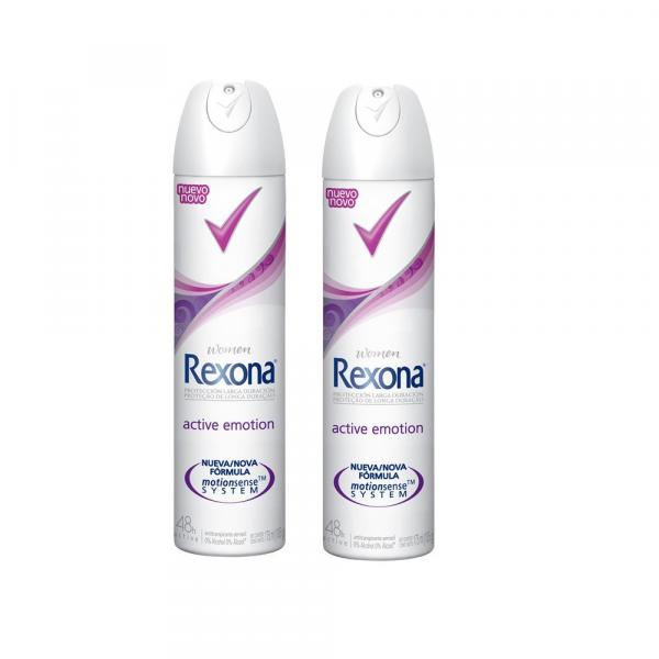 Desodorante Rexona Aerosol Emotion 105g C/ 2 Unidades
