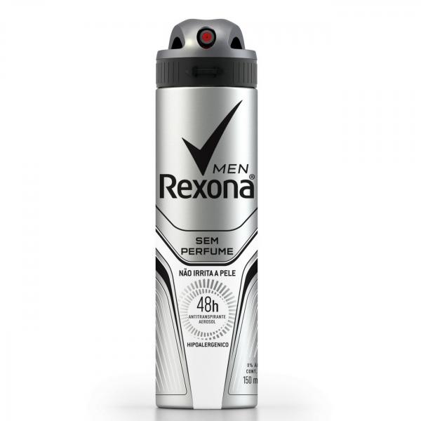 Desodorante Rexona Aerosol Sem Perfume Men 150ml - Unilever