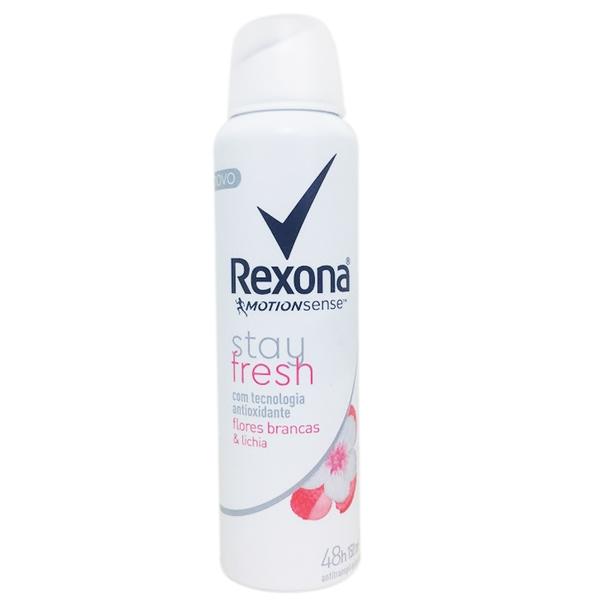 Desodorante Rexona Aerosol Stay Fresh Flores Brancas e Lichia Feminino 150ml - Unilever