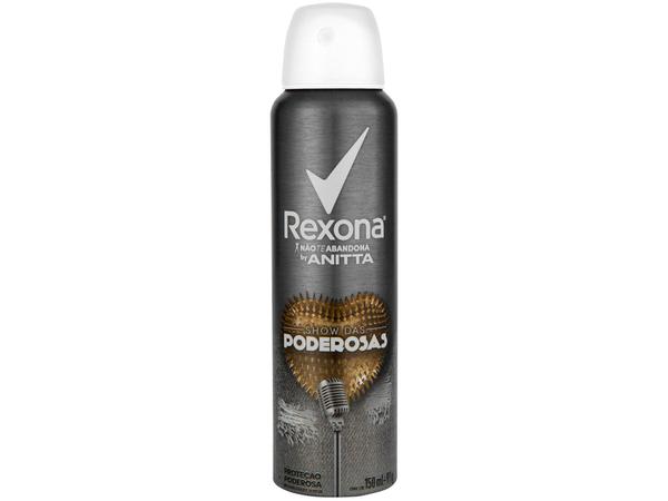 Desodorante Rexona Aerossol Antitranspirante - Unissex Anitta Show das Poderosas 150ml
