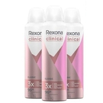 Desodorante rexona Clinical classic 150ml/91g. 3 unidades.
