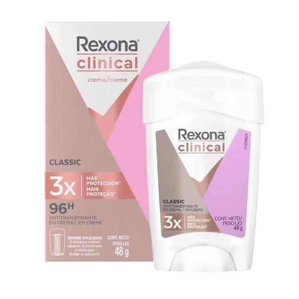 Desodorante Rexona Clinical Classic Feminino 3x+proteção 48g