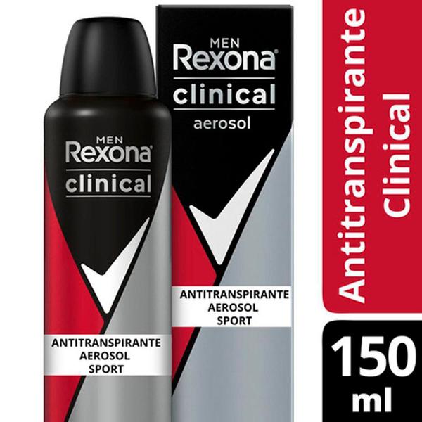Desodorante Rexona Clinical Men Sport Aerosol 150ml