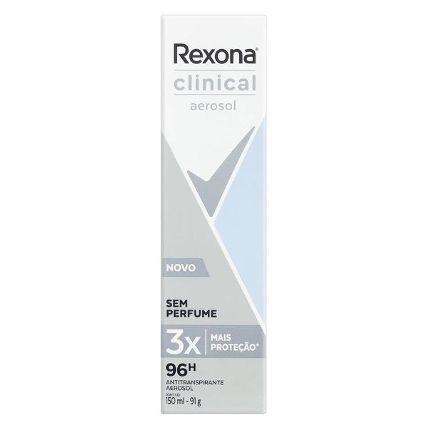 Desodorante Rexona Clinical Sem Perfume Aerosol 150ml