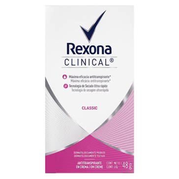 Desodorante Rexona Clinical Woman Creme 48g