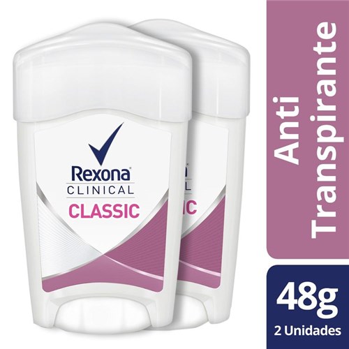 Desodorante Rexona Clinical Woman 2 Unid 48 G C/u Desodorante Femenino Rexona 2 Unid de 48 G C/u Clinical