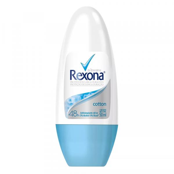 Desodorante Rexona Cotton Roll On - 50ml - Unilever