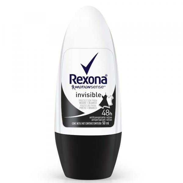 Desodorante Rexona Invisible Feminino Rollon - 50ml - Unilever