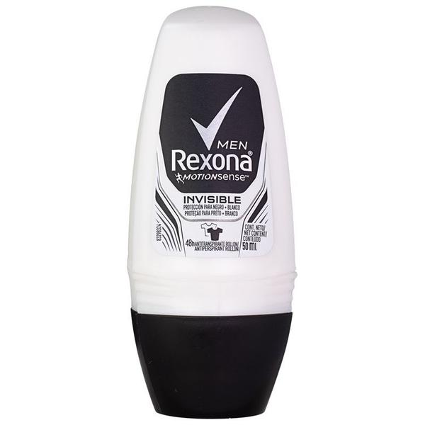 Desodorante Rexona Men Roll On Invisible 50ml - Unilever
