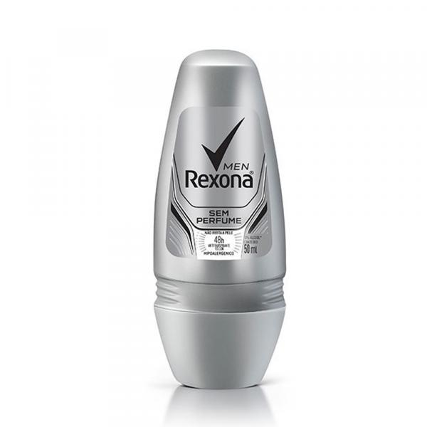 Desodorante Rexona Men Sem Perfume Roll On - 50ml - Unilever