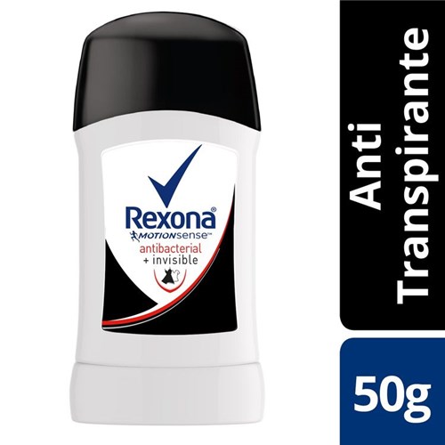 Desodorante Rexona Mujer Barra 50 G Desodorante Femenino Rexona 50 G, Antibacterial Invisible Barra