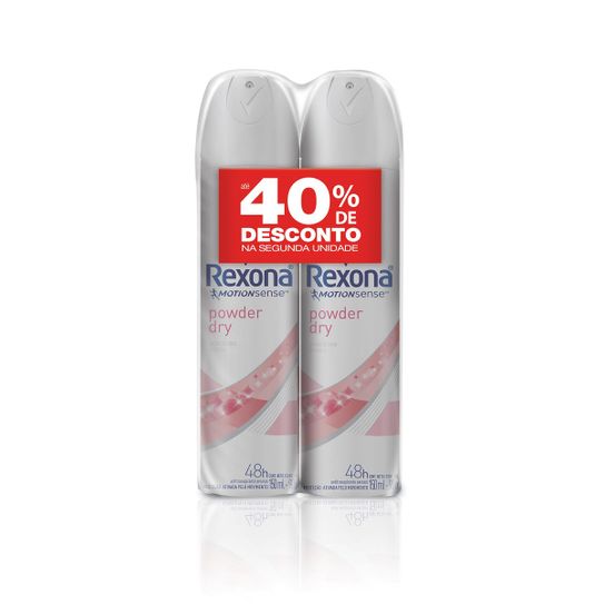 Desodorante Rexona Powder Aerossol 90g com 2 Unidades Preço Especial