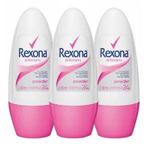 Desodorante Rexona Roll On Feminino Powder 50Ml Leve 3 Pague 2