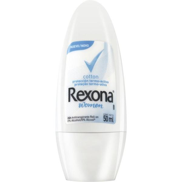 Desodorante Rexona Roll-On Women Cotton 50ml - Rexona Fem