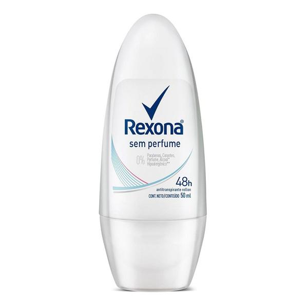 Desodorante Rexona Sem Perfume Roll On - 50ml - Unilever