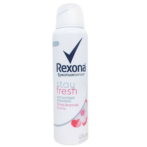 Desodorante Rexona Stay Fresh Aerosol Flores Branca e Lichia - 150ml