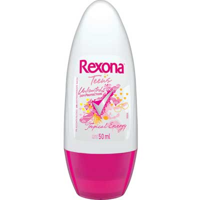 Desodorante Rexona Teens Rollon com 50 Ml - Unilever