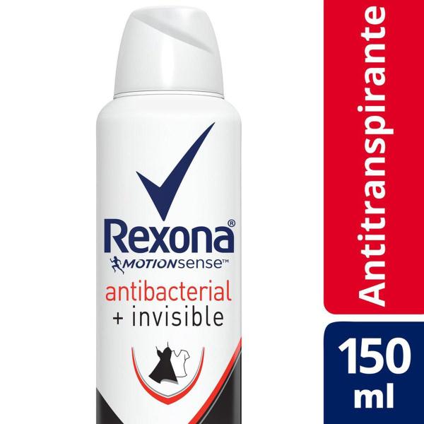 Desodorante Rexona Women Aerosol Antitranspirante Antibacterial + Invisible Feminino 150ml