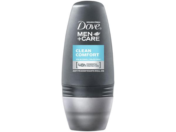 Desodorante Roll On Antitranspirante Masculino - Dove Men Care Clean Comfort 50ml