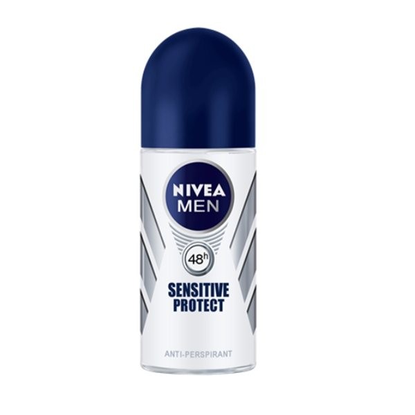 Desodorante Roll On Antitranspirante Nivea For Men Sensitive Protect com 50ml