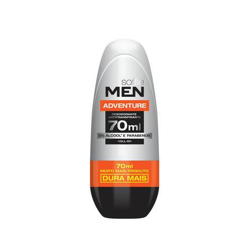 Desodorante Roll-On Antitranspirante Soffie Men Adventure Masculino 70ml