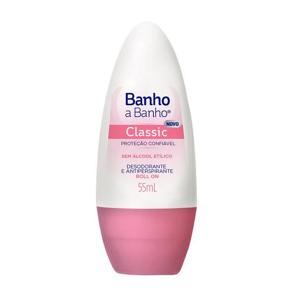 Desodorante Roll On Banho a Banho Classic 55ml